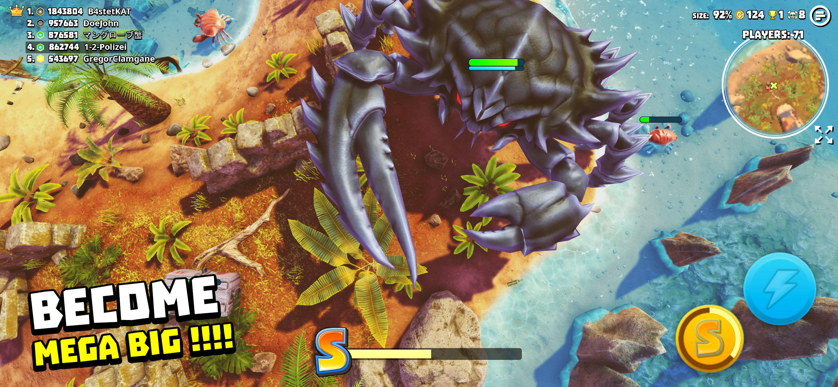 King of Crabs Game Screenshot