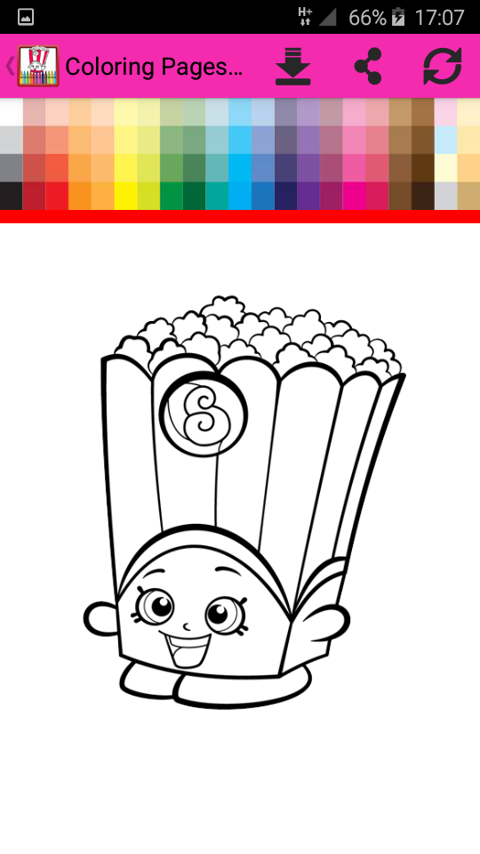 Coloring Pages Shopkins Game Screenshot