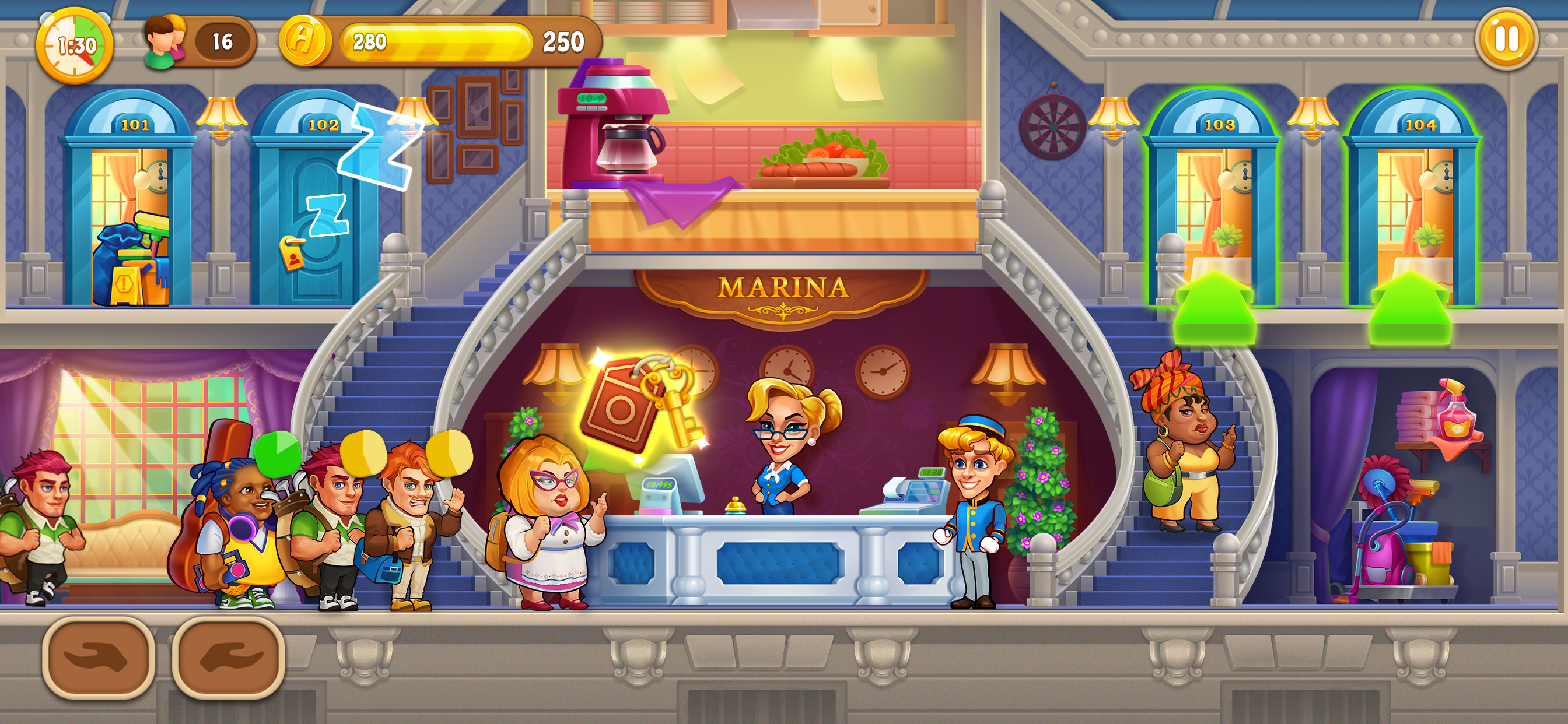 Screenshot 13 of Dream Hotel: Hotel Manager 1.4.14