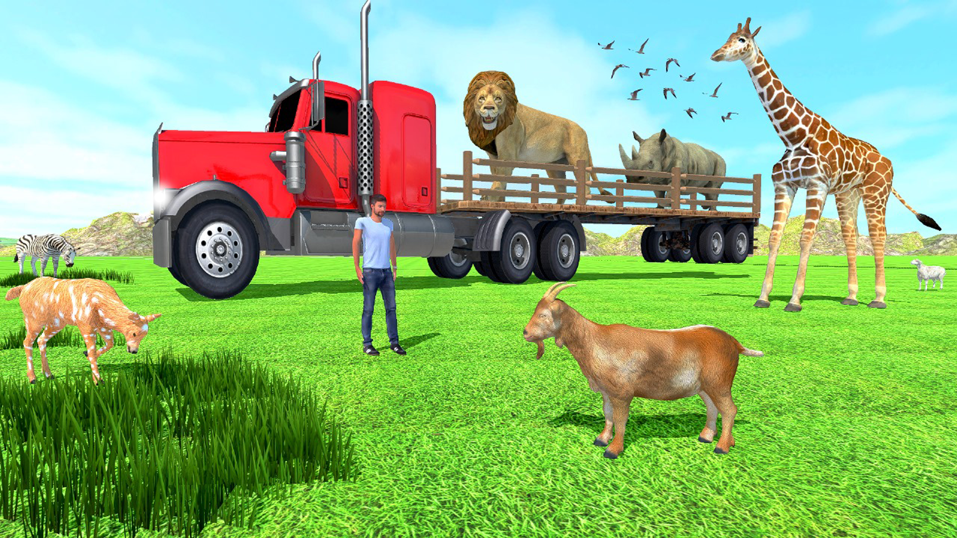 Captura de Tela do Jogo Wild Animal Life Transport Sim