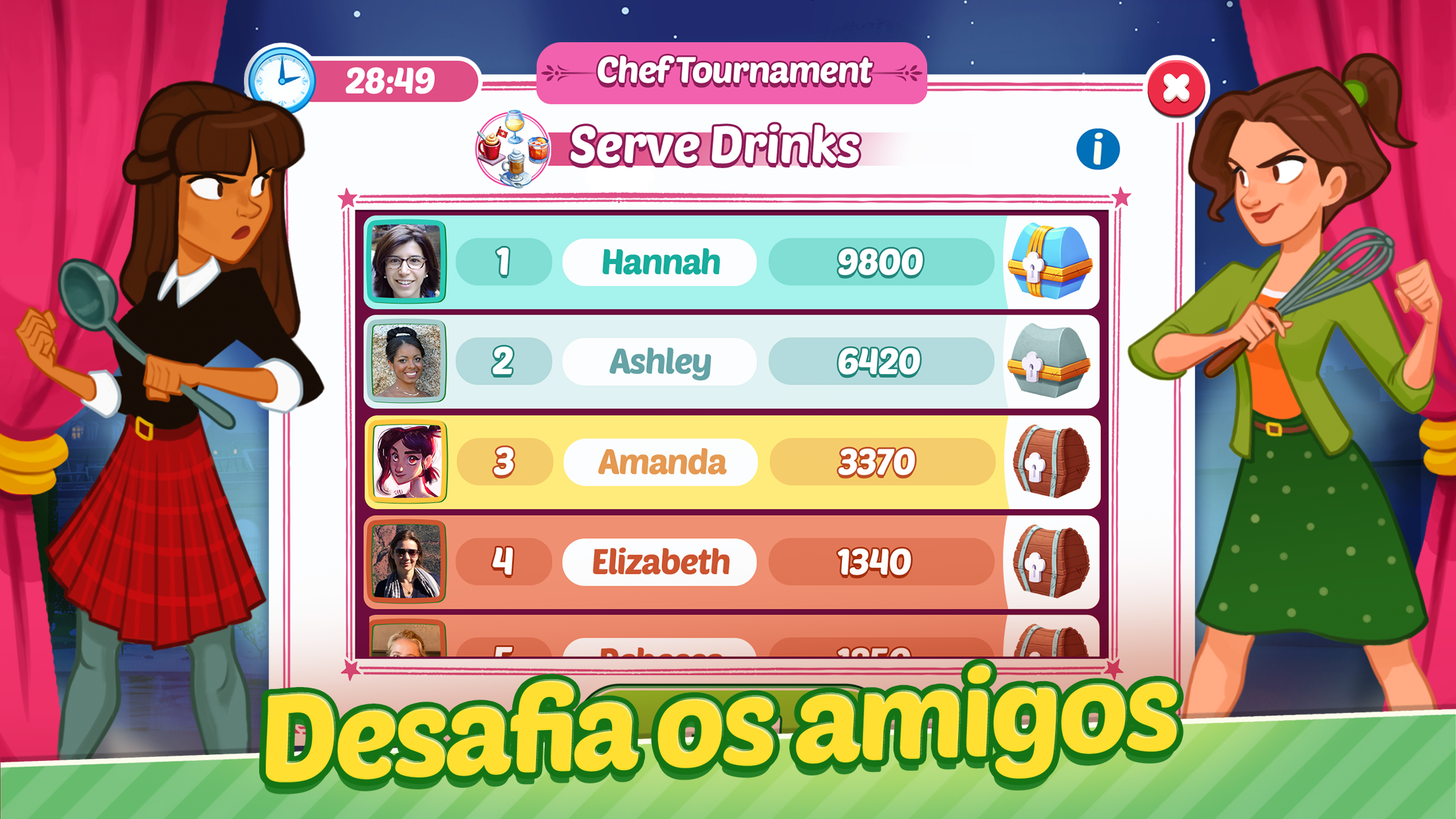 Captura de Tela do Jogo Delicious World - Cooking Game