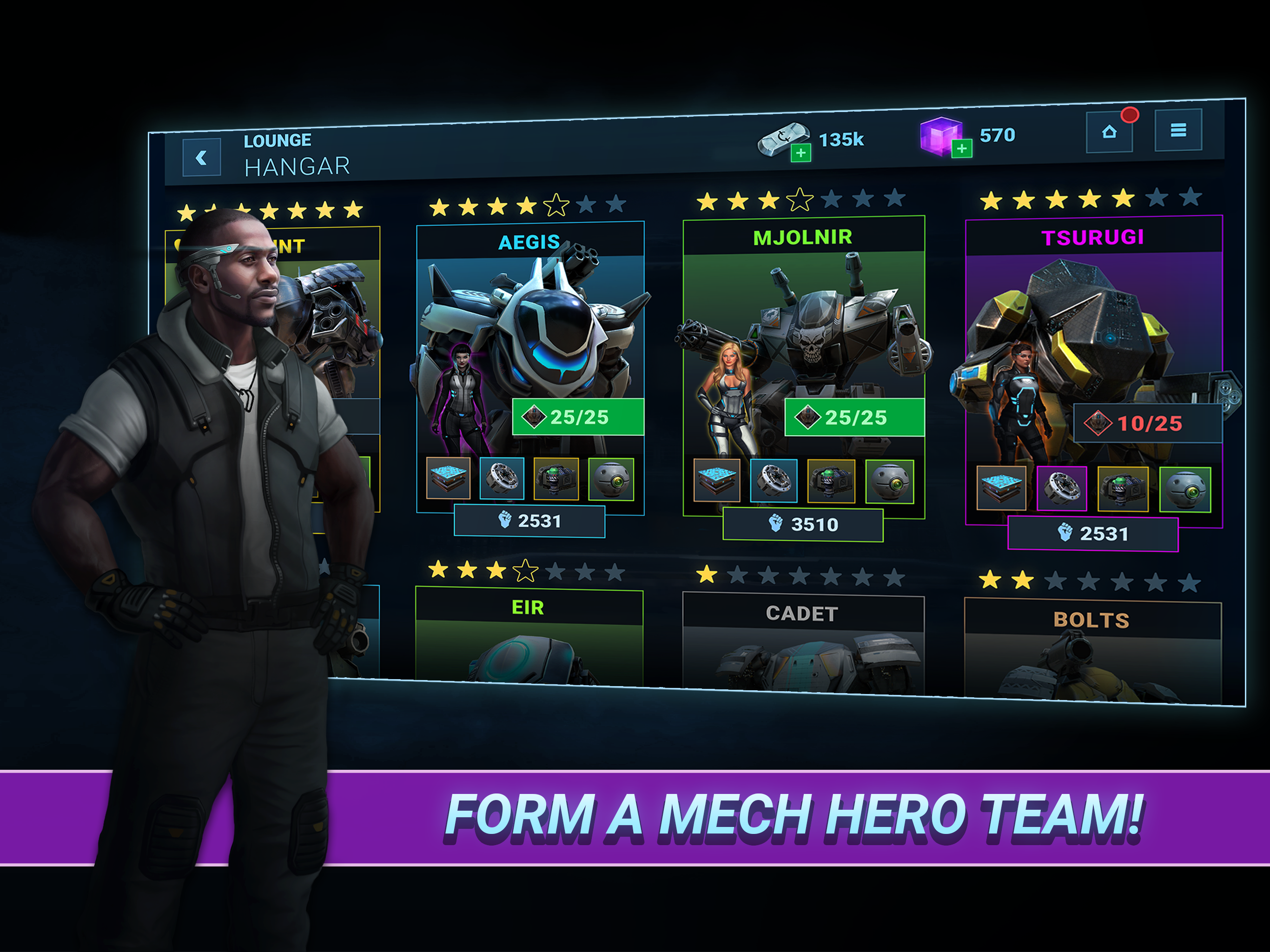 Скриншот игры Fusion Guards: AI Mech War