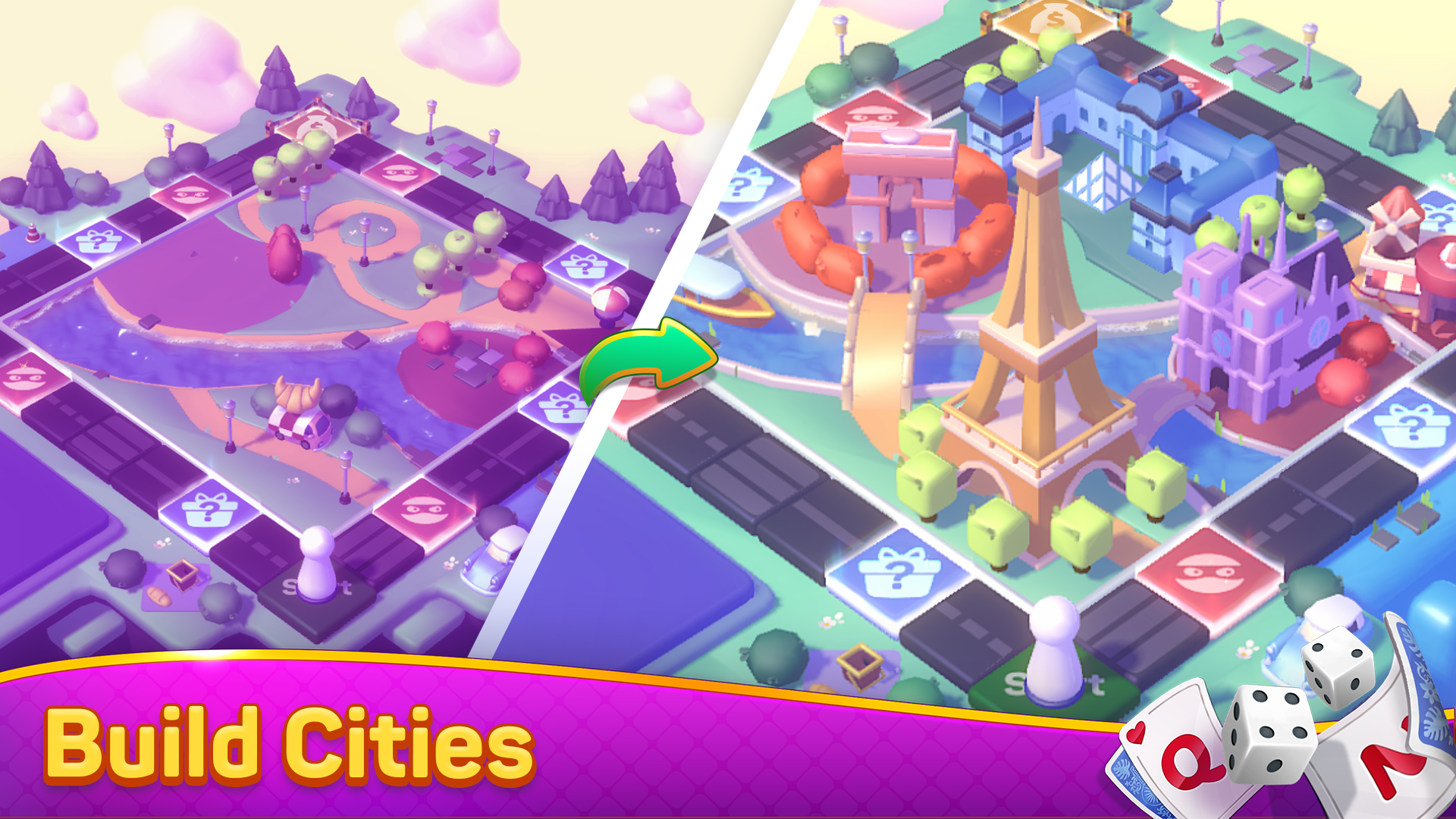 Cards & Dice: Solitaire Worlds Game Screenshot