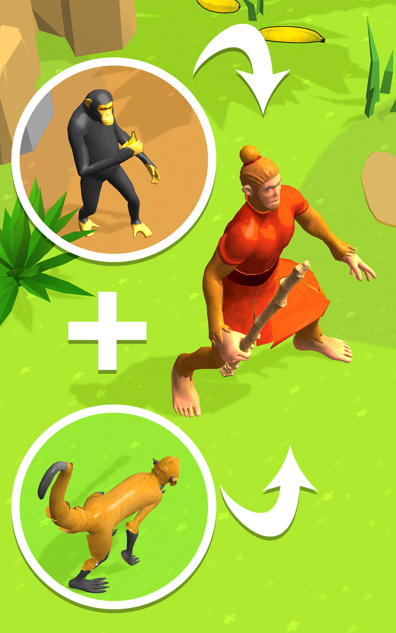 Human Evolution : Runner Game Game Screenshot