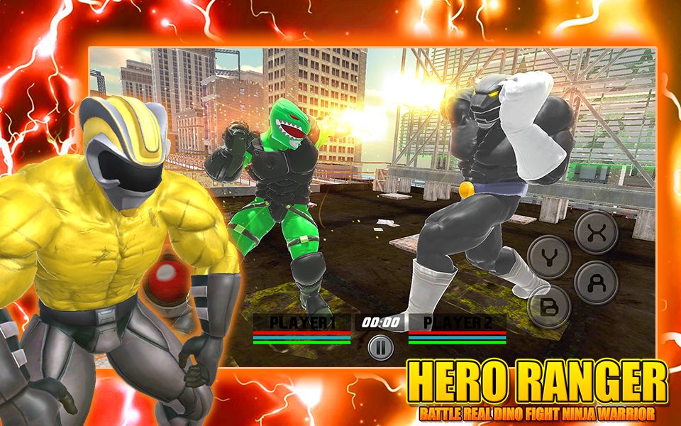 영웅 레인저 전투 리얼 디노 닌자 전사 싸움 게임 스크린 샷