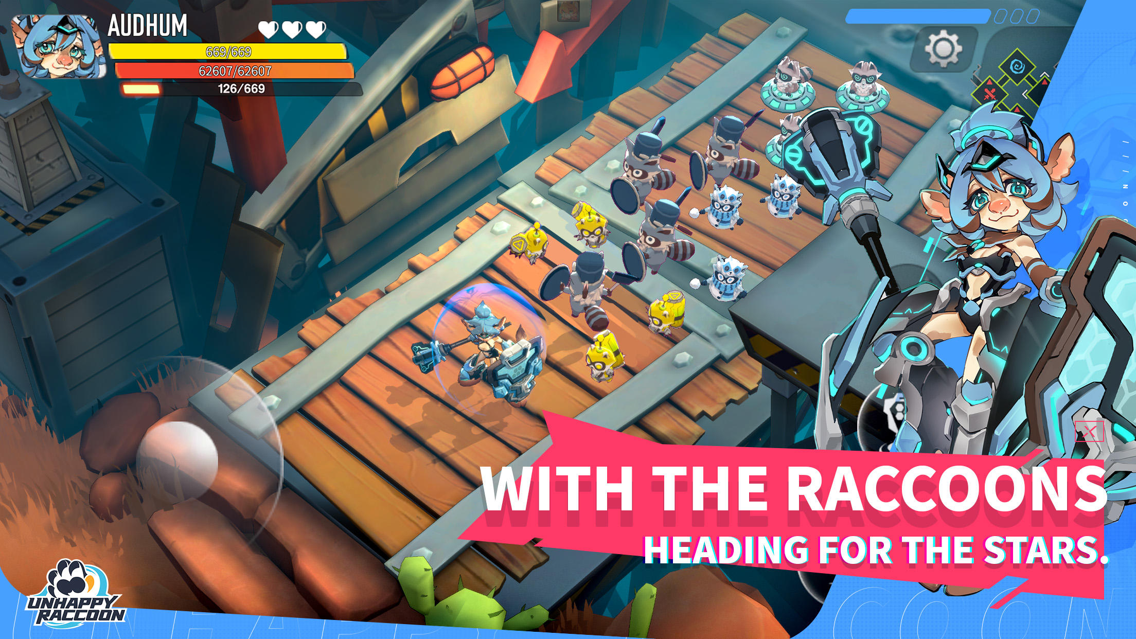 Unhappy Raccoon Game Screenshot