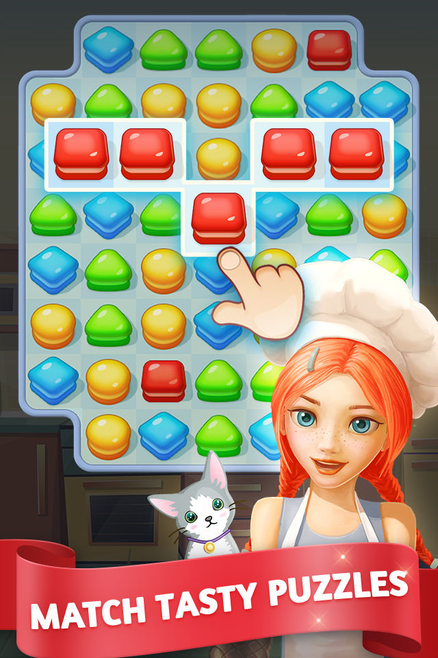 Cake Cooking POP : Match3 screenshot game