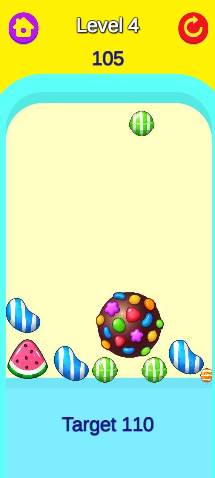 Cuplikan Layar Game Drop Merge Candy