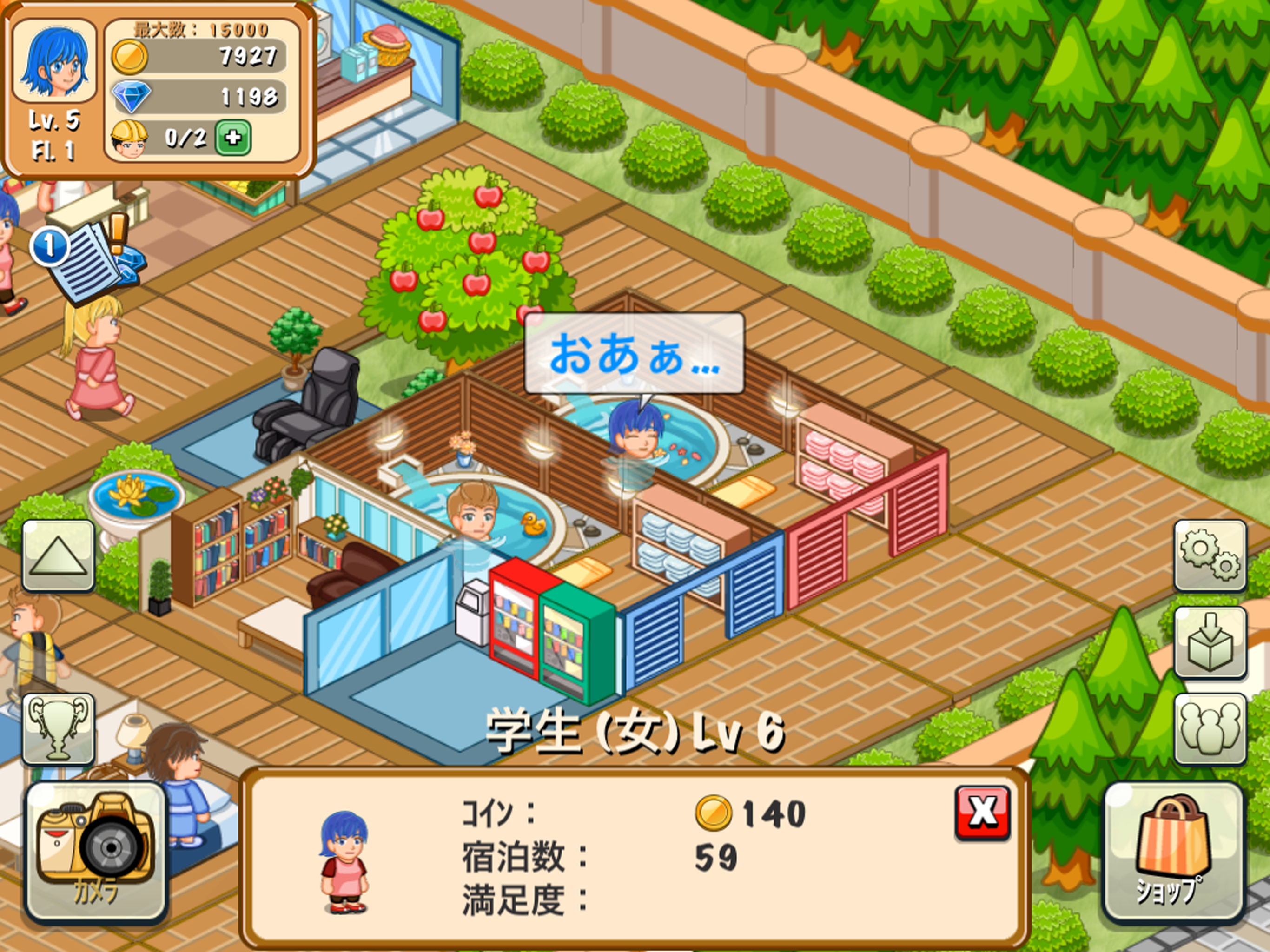 ホテルストーリー：リゾートシミュレーション ゲームのスクリーンショット