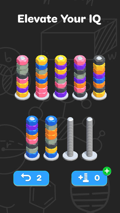 Nuts Sort - Color Sort Game Screenshot