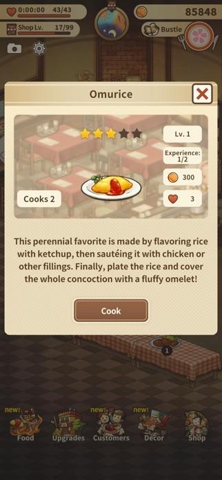 Captura de Tela do Jogo Hungry Hearts Restaurant