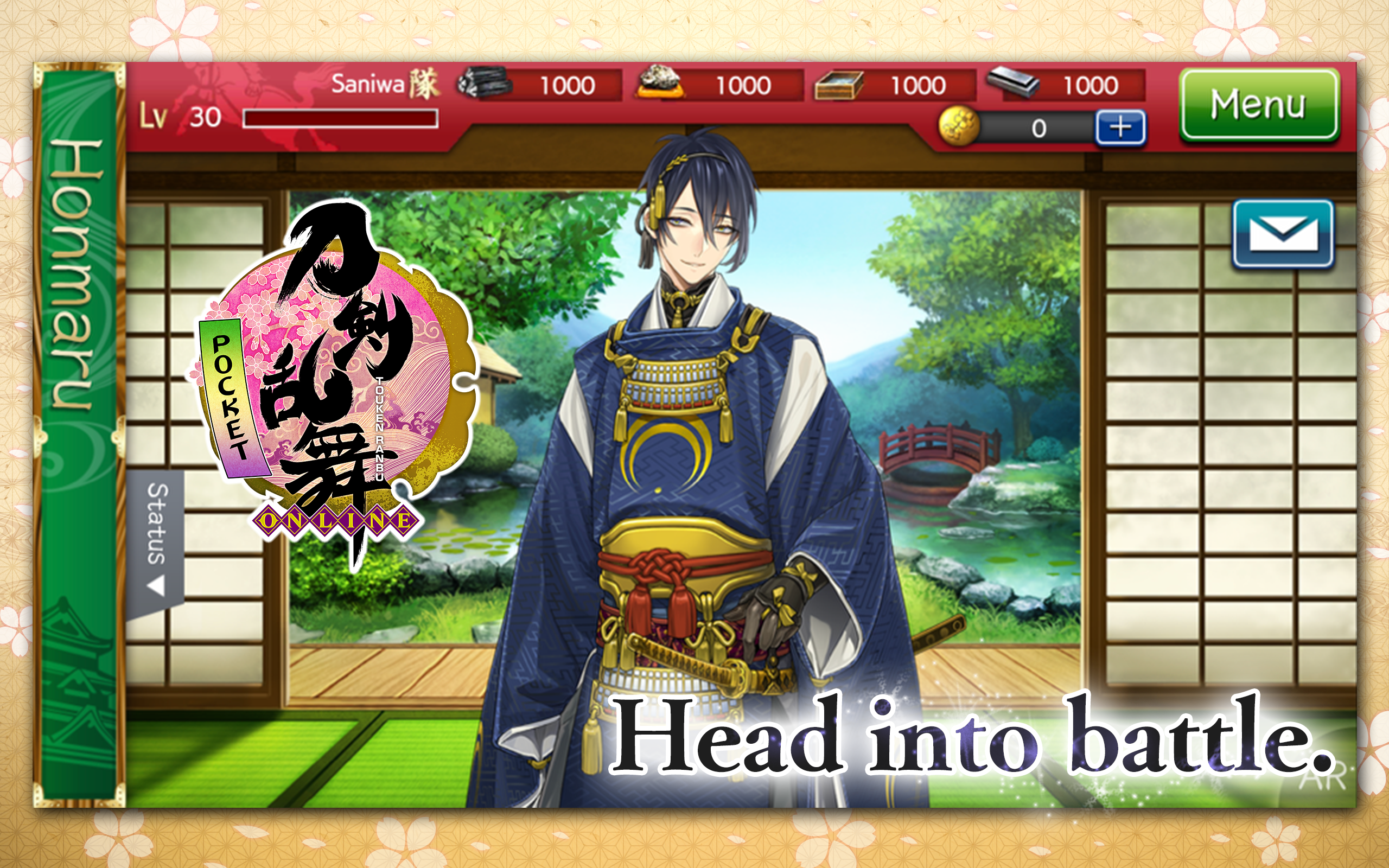 Captura de Tela do Jogo Touken Ranbu ONLINE Pocket