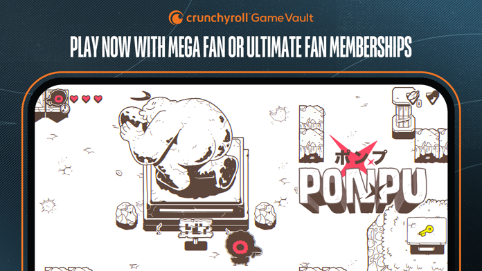 Crunchyroll: Ponpu Game Screenshot