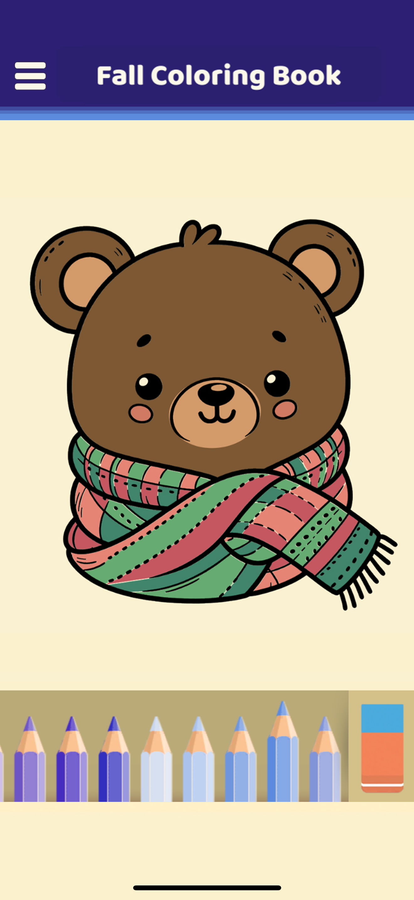 Fall Coloring Book Game Screenshot
