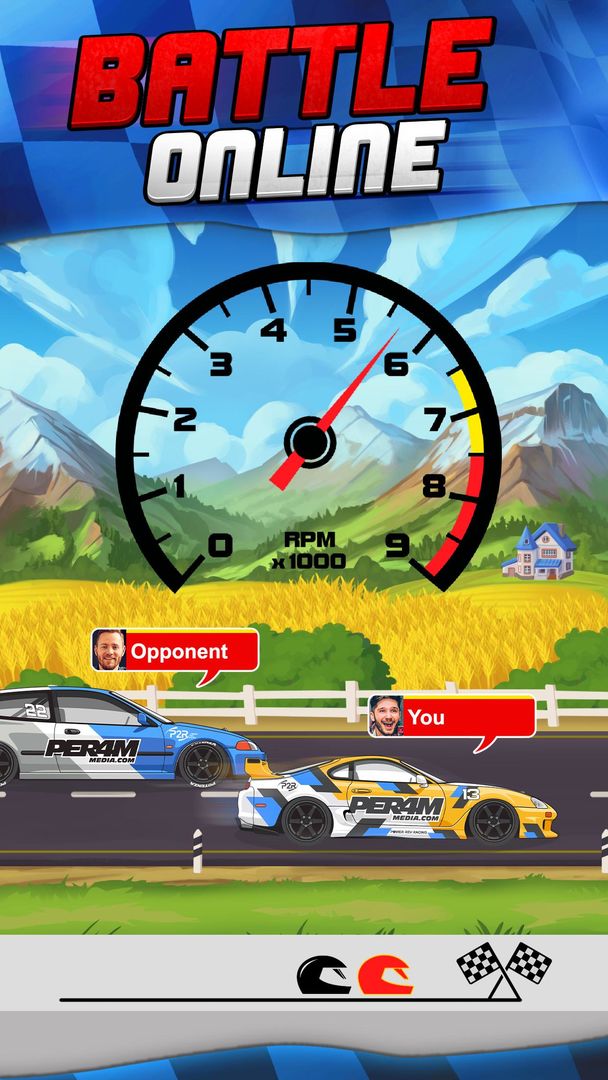 P2R Power Rev Roll Racing Game 게임 스크린 샷