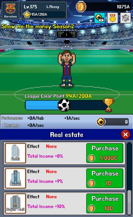 Screenshot of Soccer Star Clicker