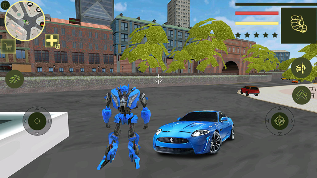 Screenshot 1 of Robot Car Transform War - Быстрые игры с роботами 1.0