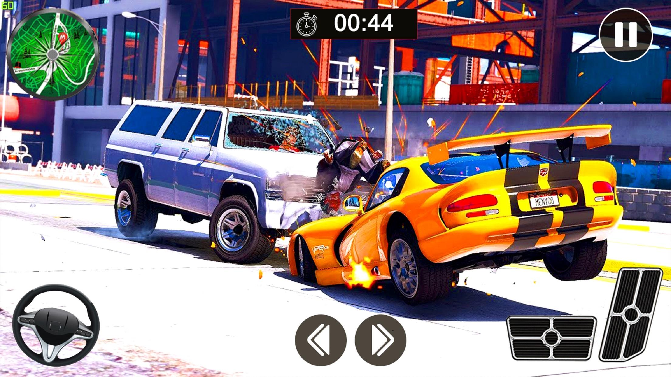 Cuplikan Layar Game Car Crash Accident Games