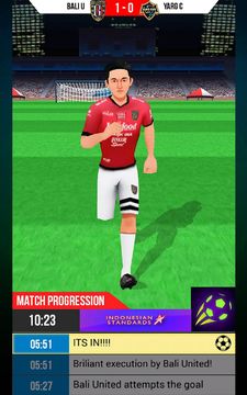 Top Soccer Hero : Bali United Game Screenshot