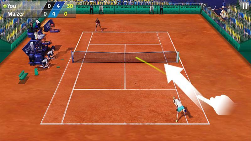 Screenshot of 3D Tennis