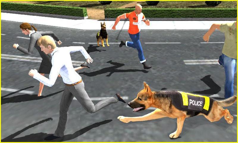 Police Dog Chase Criminal 3D Game Screenshot