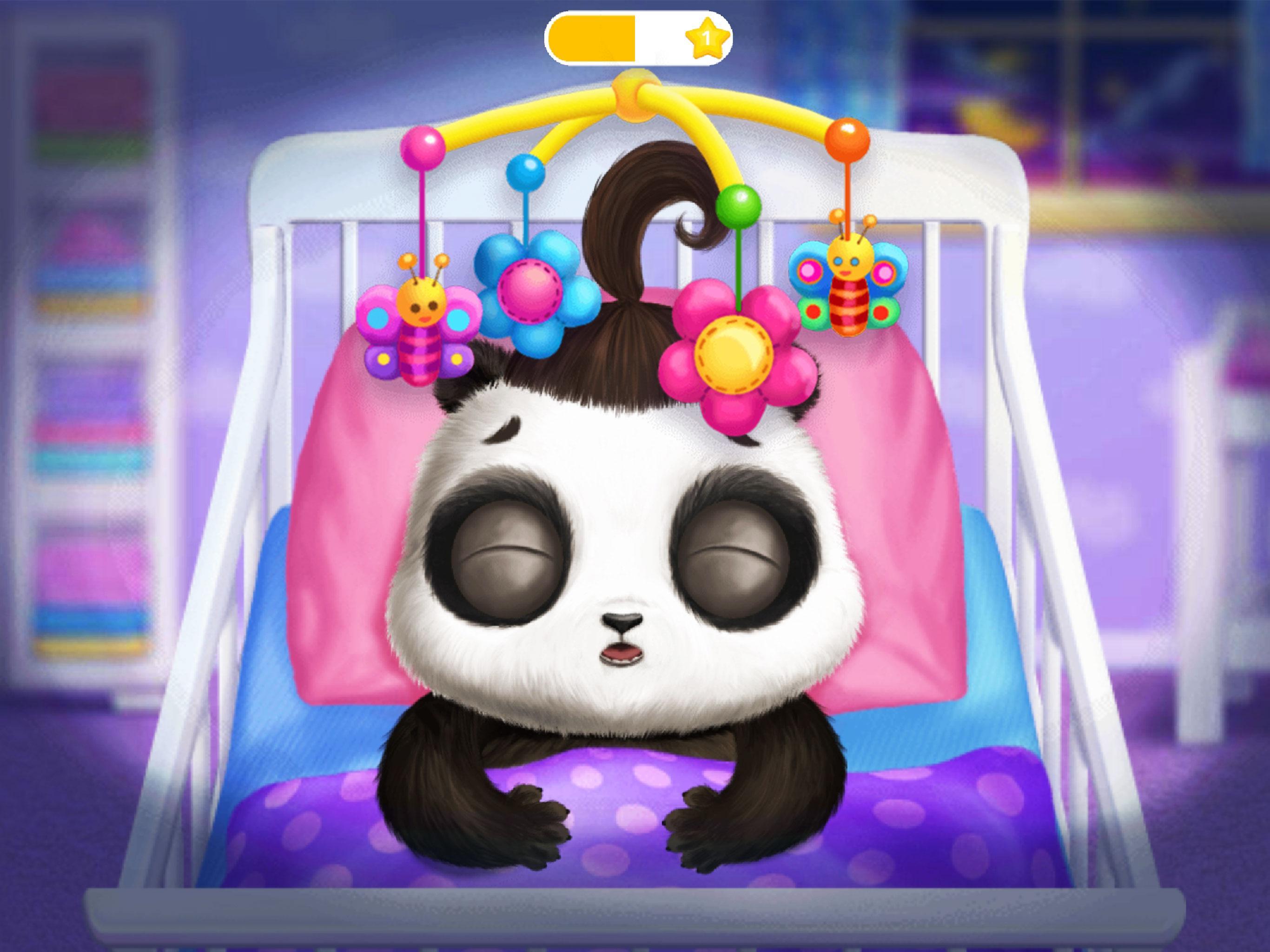 Cuplikan Layar Game Panda Lu Baby Bear Care 2