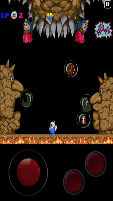 Captura de Tela do Jogo Snow Bros (雪人兄弟)