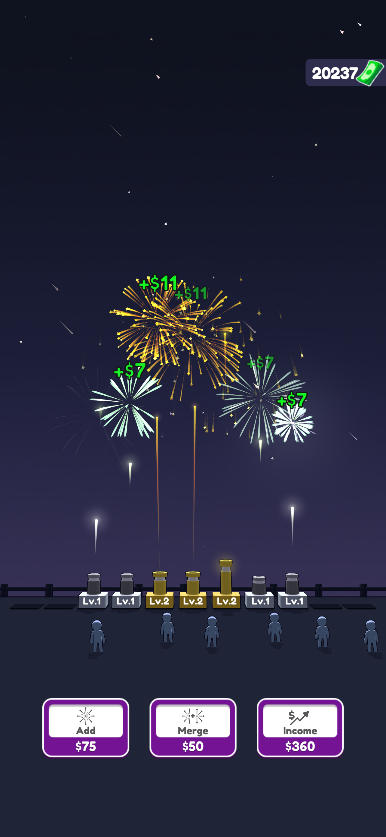 Fireworks Idle 3D Game Screenshot