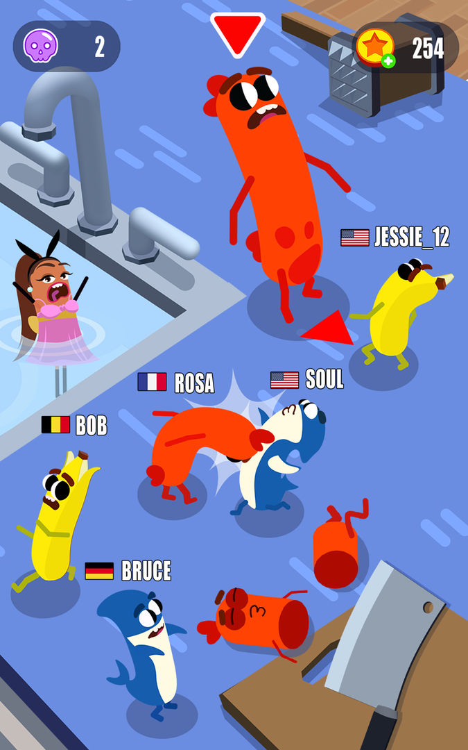 Sausage Wars.io screenshot game