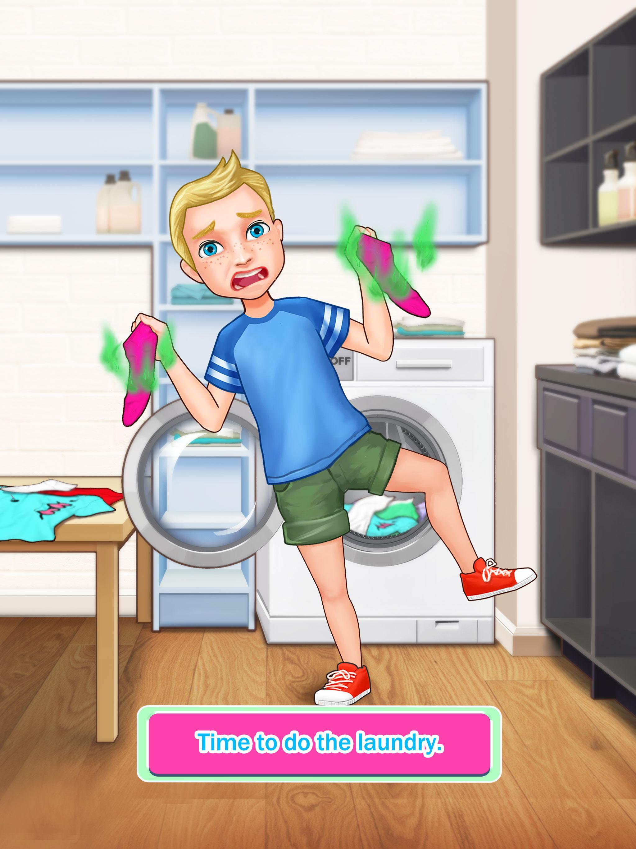 Siblings War - Cleaning Day Game Screenshot