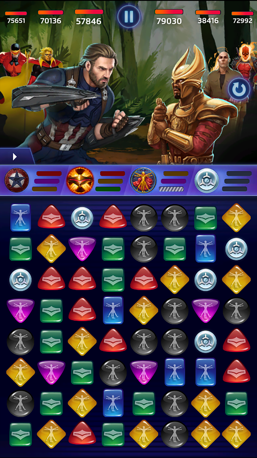 MARVEL Puzzle Quest: 히어로 RPG 게임 스크린샷