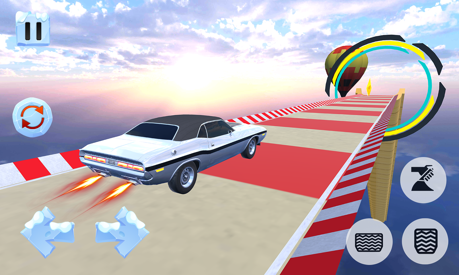 Ramp Car : Mega Challenge Game Screenshot