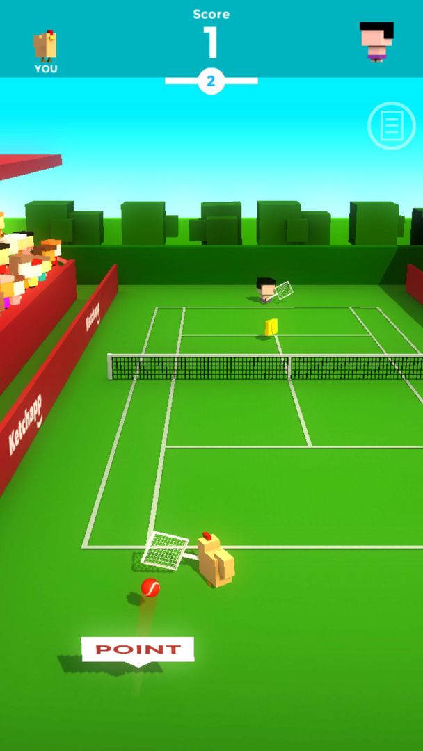Ketchapp Tennis 게임 스크린 샷