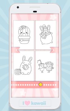 Kawaii Coloring Book Game Screenshot