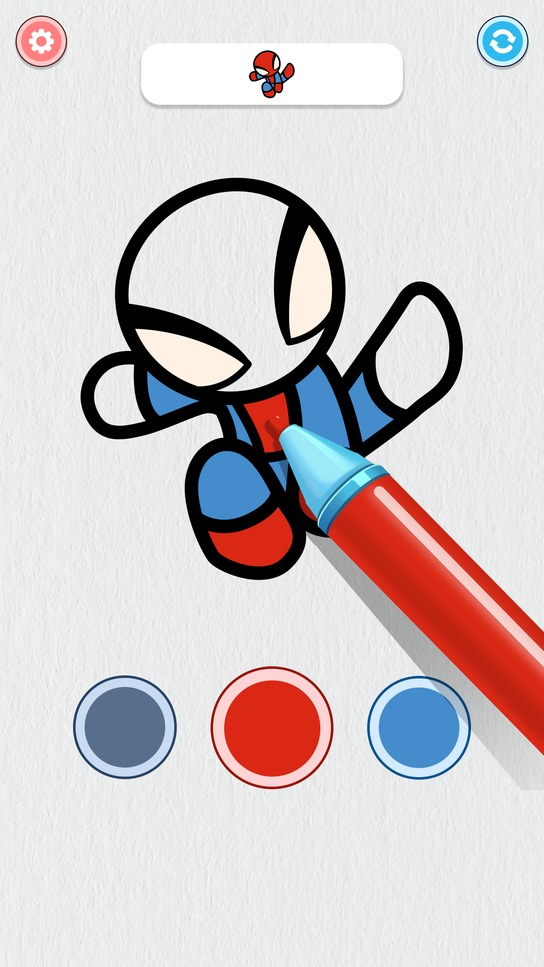 Screenshot of Superhero Coloring : ASMR Book