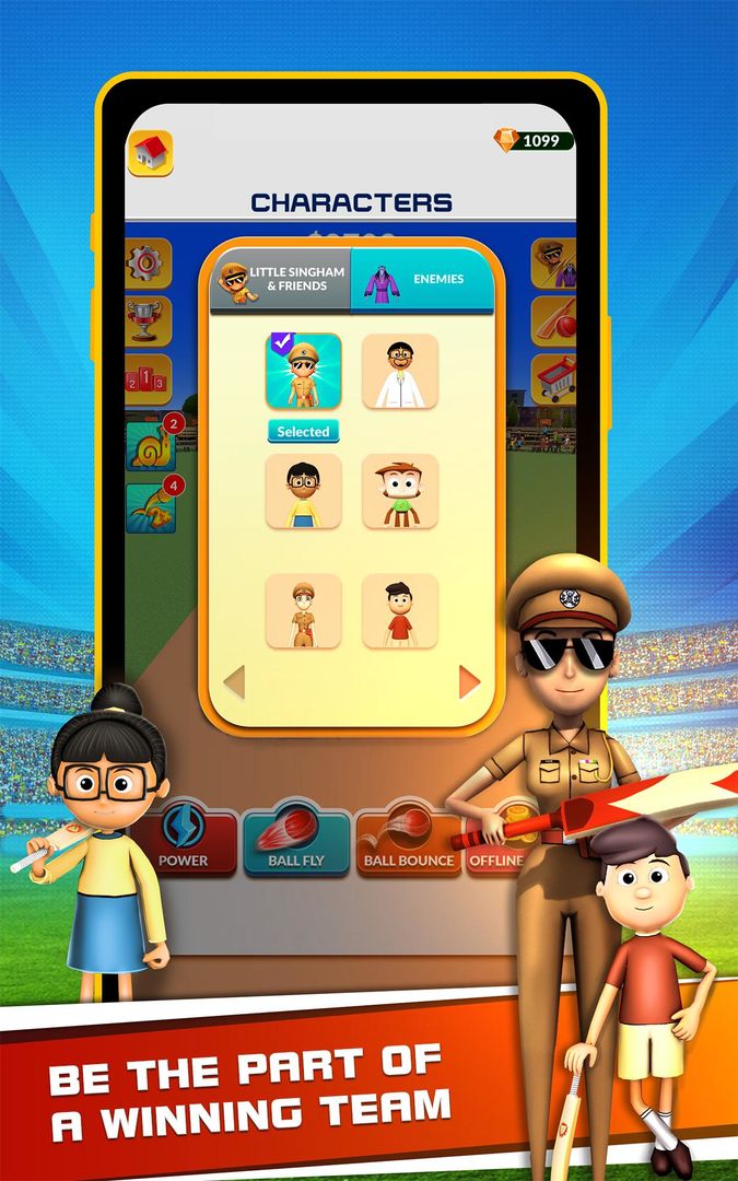 Little Singham Cricket screenshot game