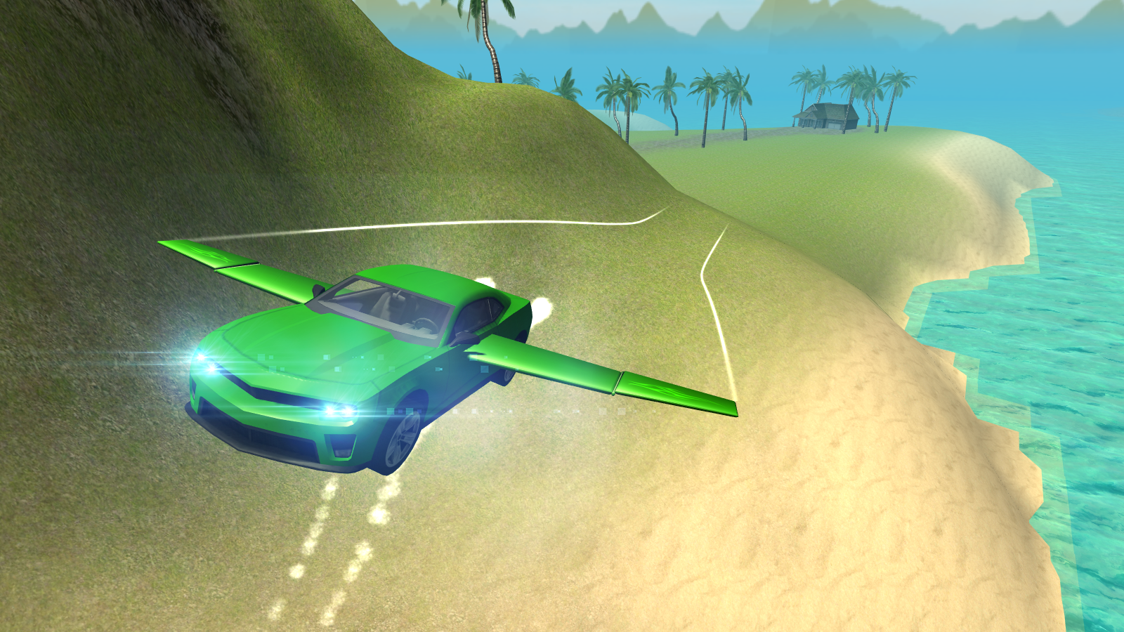 Screenshot 1 of Fliegender Stunt-Auto-Simulator 4