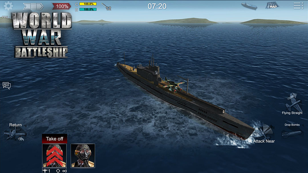 สงครามโลก:เรือรบ - โจมตี กองทัพเรือ เกมยิงแอคชั่น ภาพหน้าจอเกม