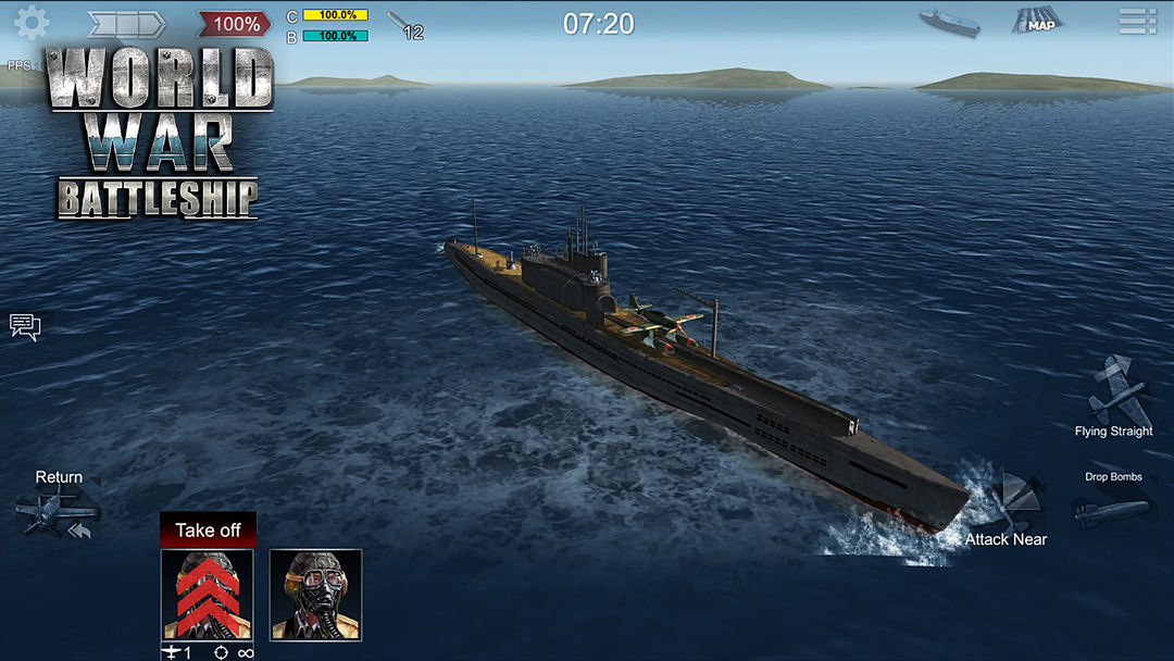 Screenshot of World War Battleship: The Hunting in Deep Sea