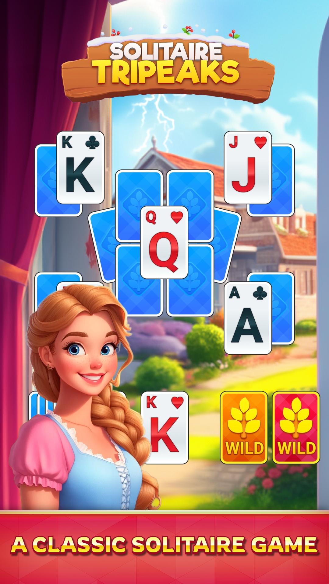 Solitaire TriPeaks Classic Game Screenshot