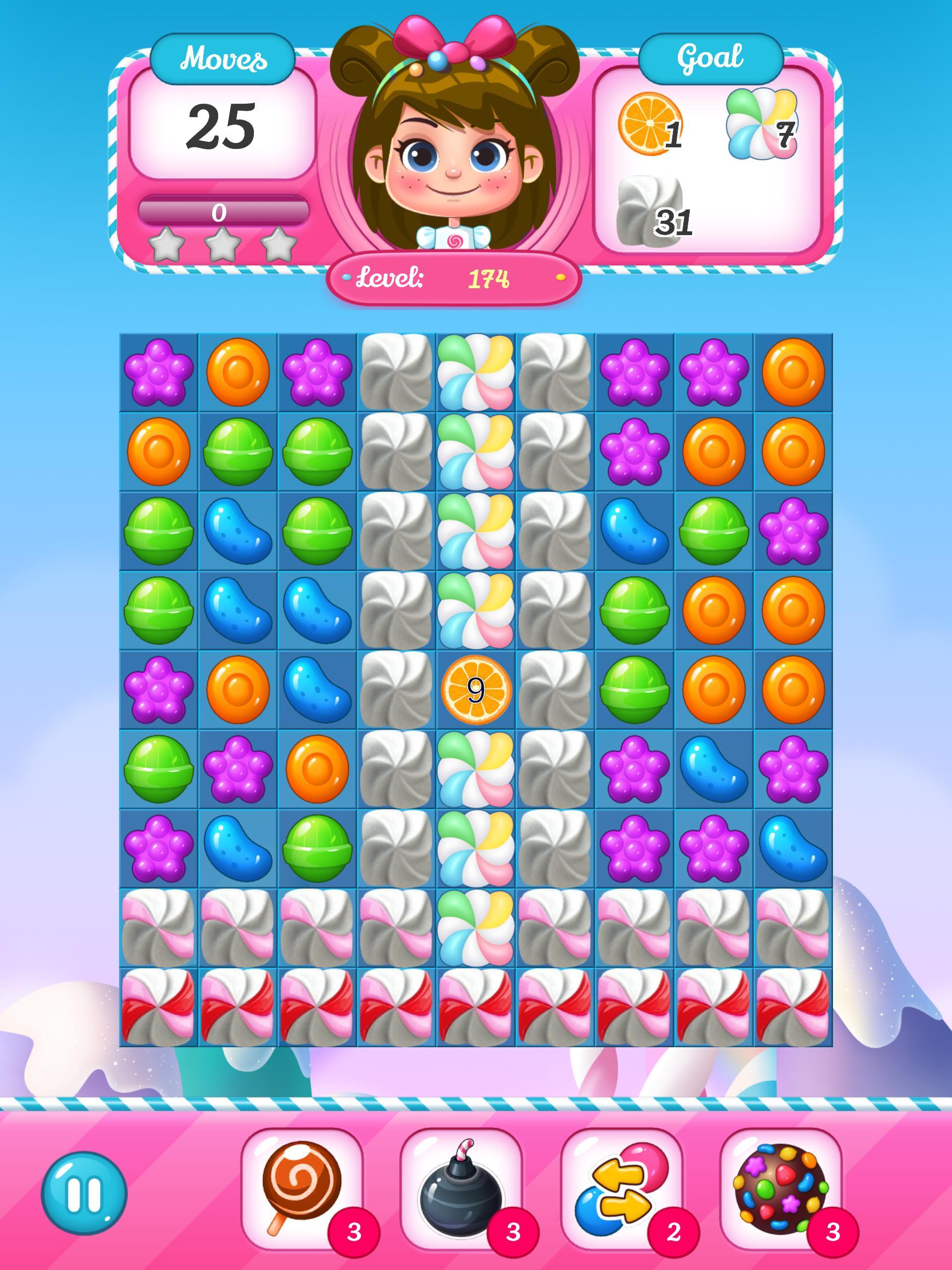 Candy Planet-Match 3 Puzzle ภาพหน้าจอเกม
