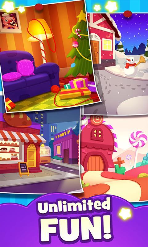 Candy Home Blast - Match 3 game ภาพหน้าจอเกม