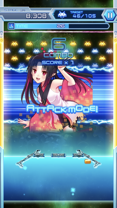 アルカノイドvsインベーダー+ ゲームのスクリーンショット