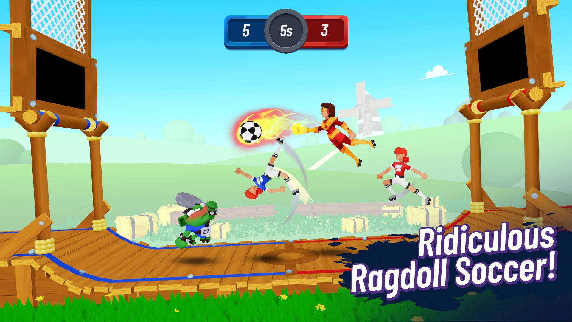 Screenshot 1 of Maîtres de balle : Football Ragdoll 2v2 0.14.0