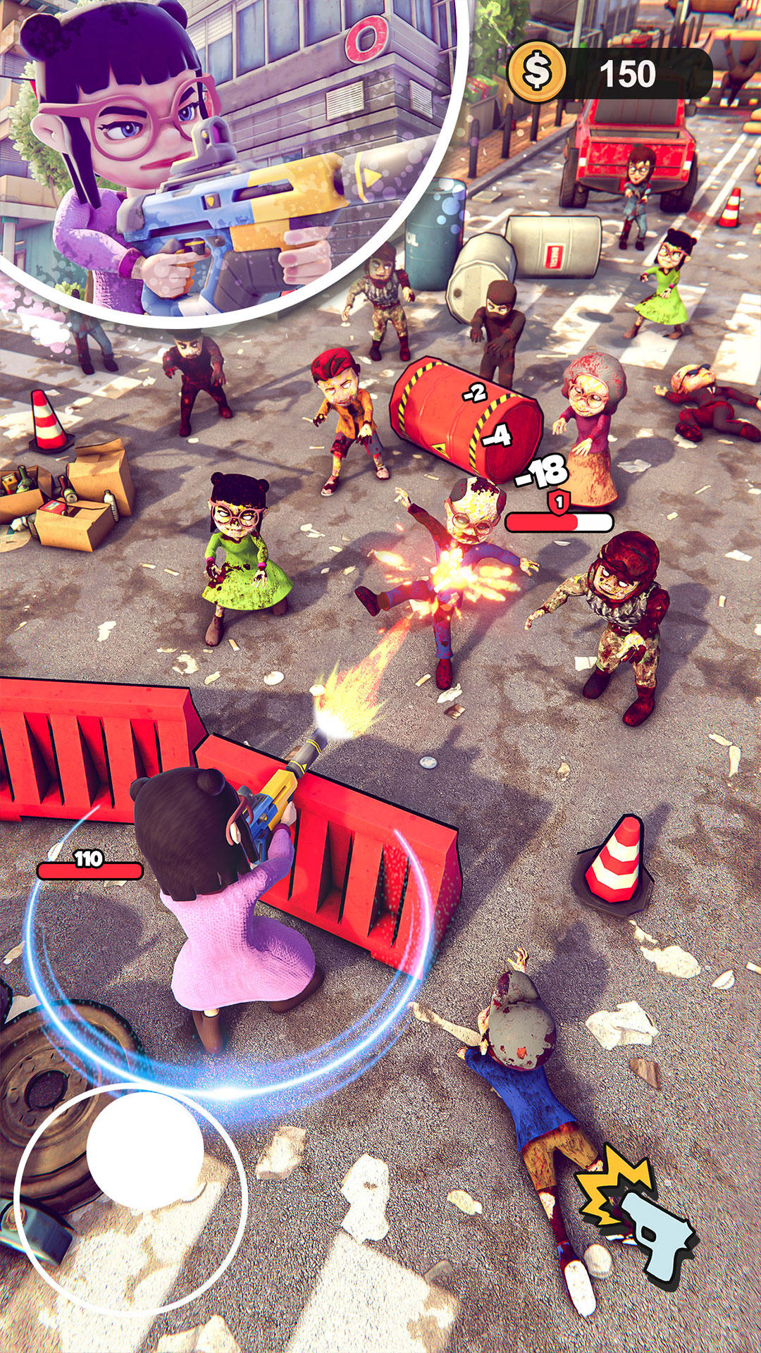 Zombie Gun Fighting War Games Game Screenshot