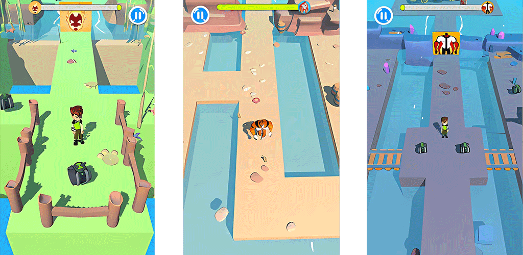 Ben Tennyson 10 omnitrex heros Game Screenshot