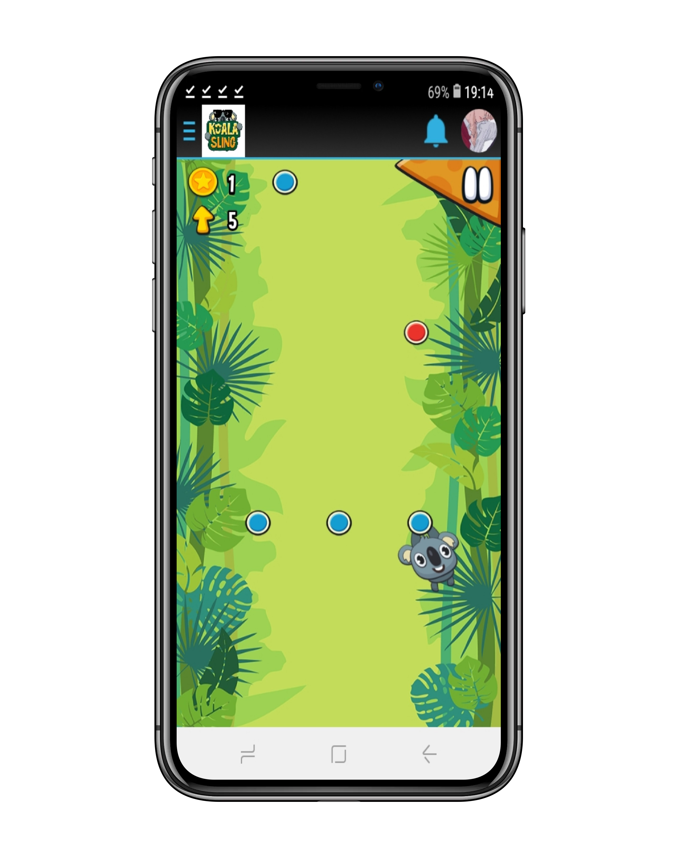 Koala sling: Adventure Game Screenshot