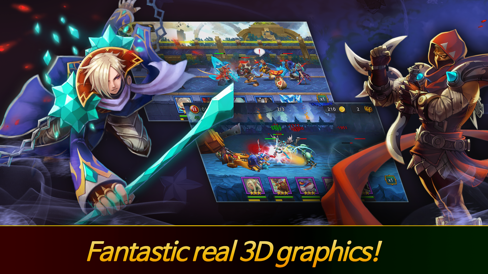 Cuplikan Layar Game Heroes League - Another World