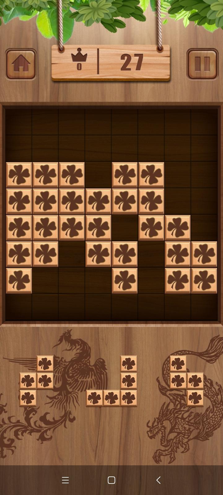 Lucky Grass Wood Block Puzzle Game Screenshot