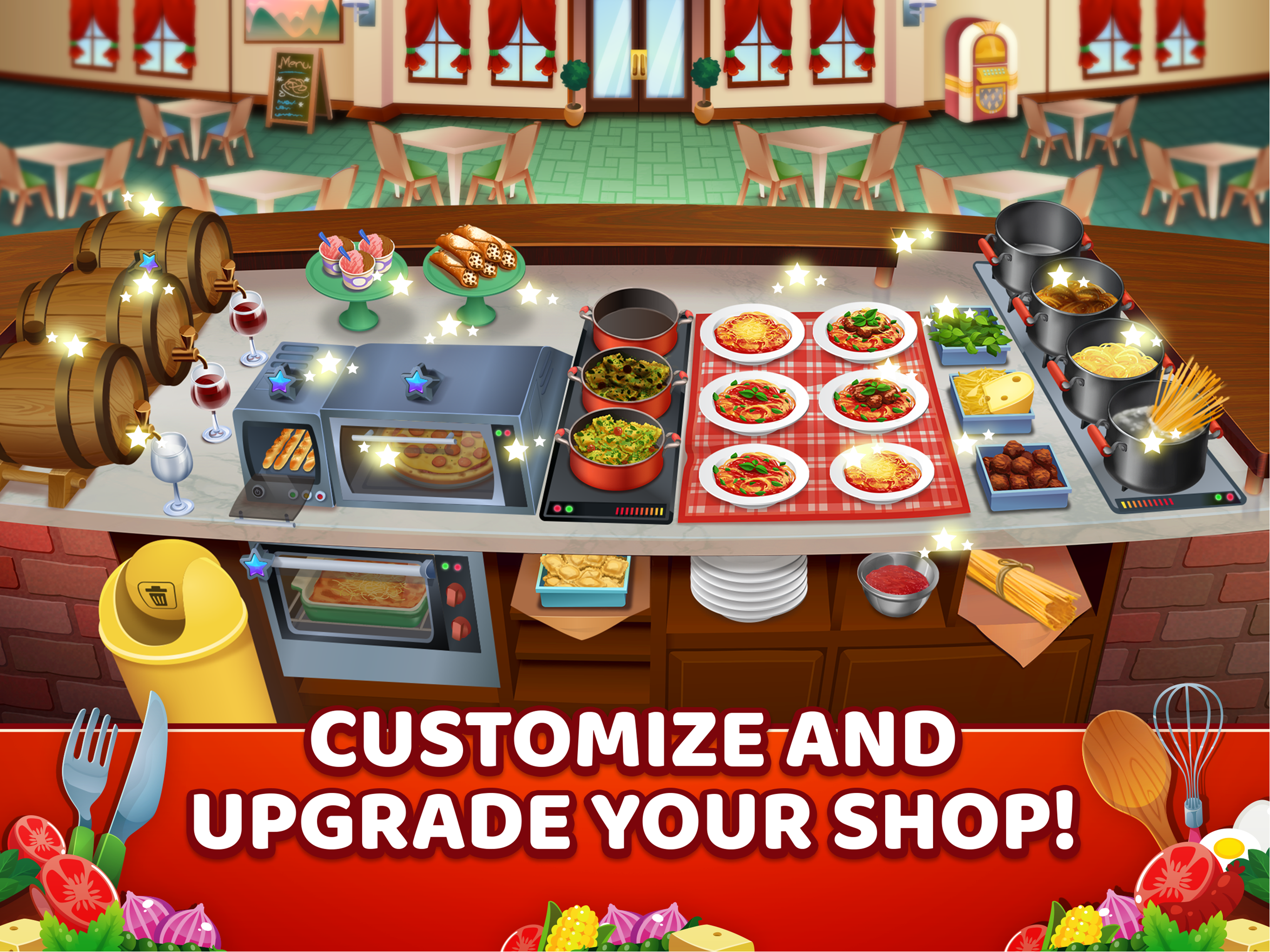 Cuplikan Layar Game My Pasta Shop: Cooking Game